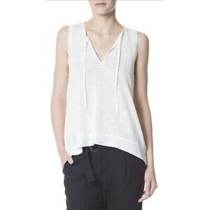 Women’s New Sanctuary Off White Clara Tank Tee Basic Size M